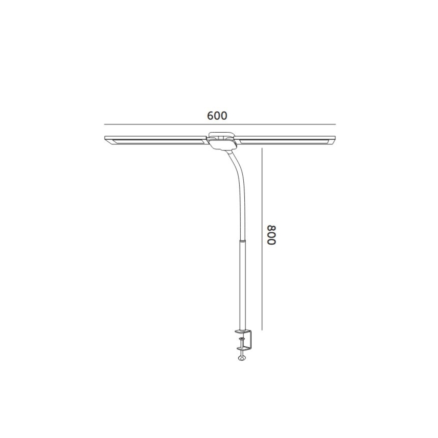 Brilagi - Ρυθμιζόμενο επιτραπέζιο φωτιστικό LED USB VARIO LED/14W/5V 3000-6000K λευκό