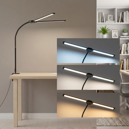Brilagi - Ρυθμιζόμενο επιτραπέζιο φωτιστικό LED USB VARIO LED/14W/5V 3000-6000K μαύρο