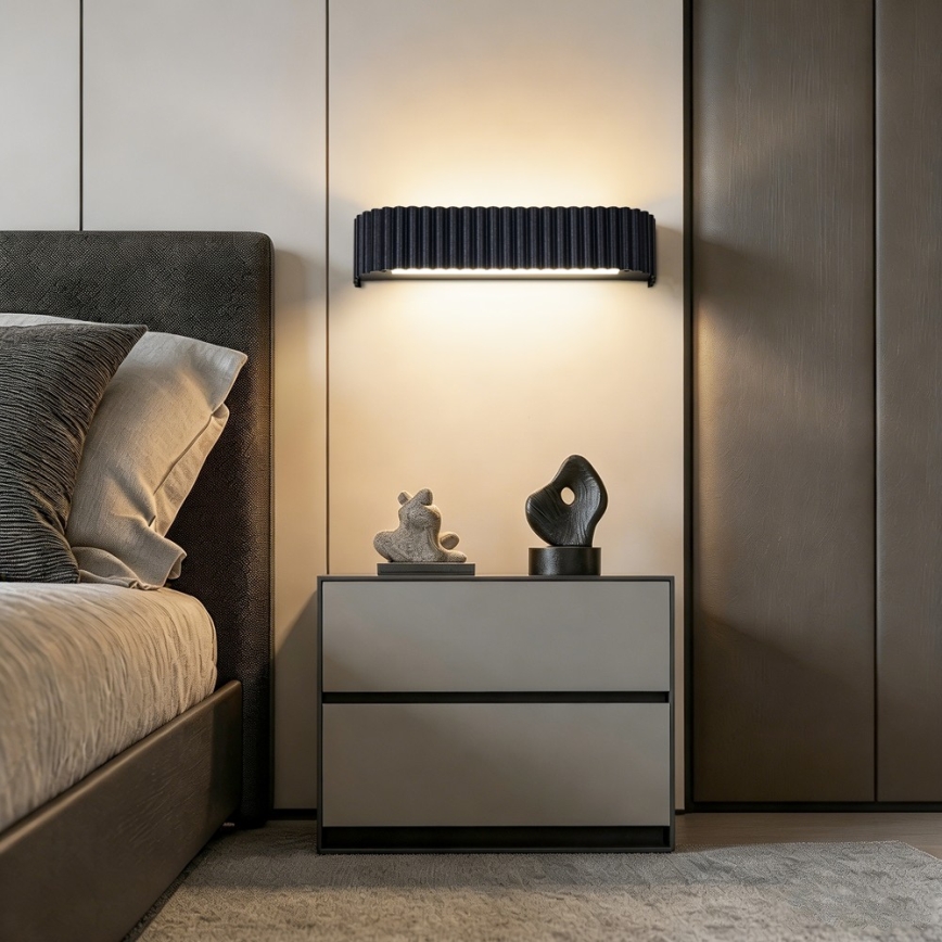 Brilagi - Ρυθμιζόμενο επιτοίχιο φωτιστικό LED FALCON MODERN LED/14W/230V 3000-6000K 40 cm μαύρο + τηλεχειριστήριο