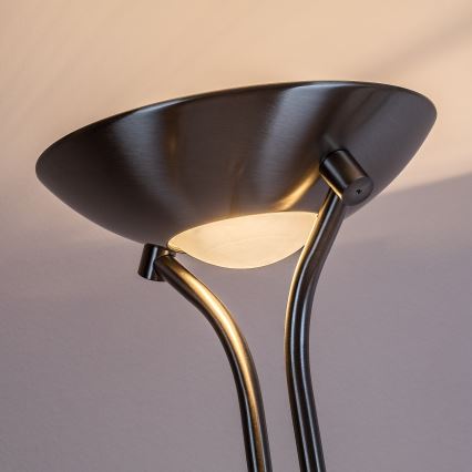 Brilagi - Ρυθμιζόμενη επιδαπέδια λάμπα SCARLETT 1xR7s/230W/230V + 1xG9/40W ματ χρώμιο