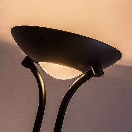 Brilagi - Ρυθμιζόμενο επιδαπέδιο φωτιστικό SCARLETT 1xR7s/230W/230V + 1xG9/40W μαύρο