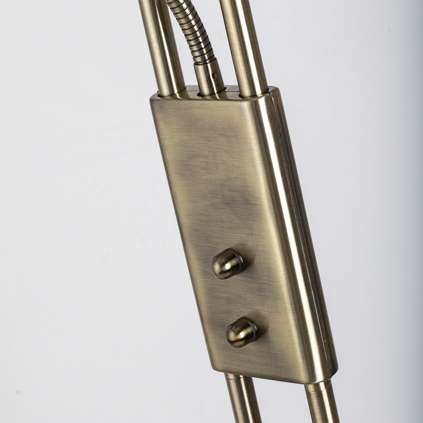 Brilagi - Ρυθμιζόμενο επιδαπέδιο φωτιστικό SCARLETT 1xR7s/230W/230V + 1xG9/40W μπρονζέ