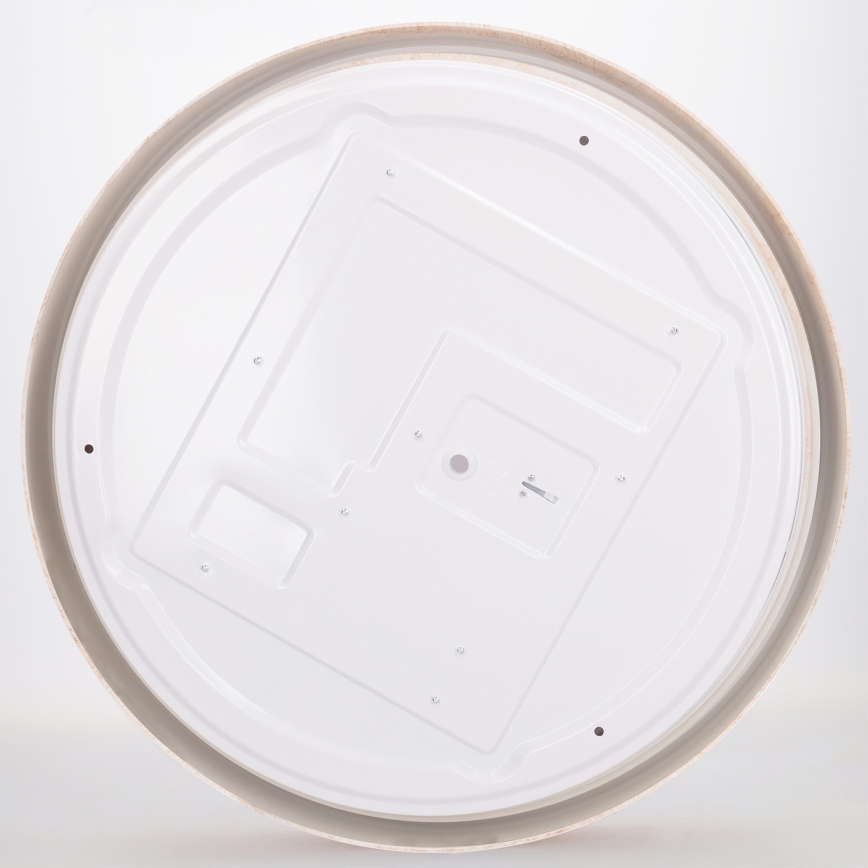 Brilagi - Ρυθμιζόμενο φωτιστικό οροφής LED FLOCO LED/48W/230V 3000-6500K Ø 40 cm απομίμηση ξύλου/μαύρο + τηλεχειριστήριο