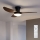 Brilagi - Ρυθμιζόμενος ανεμιστήρας οροφής LED/38W/230V 100 cm μαύρο/καφέ + τηλεχειριστήριο