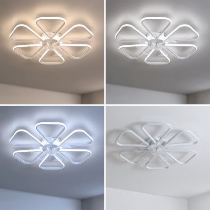 Brilagi - LED Ρυθμιζόμενος ανεμιστήρας οροφής LED/38W/230V pr. 76 cm λευκός + τηλεχειριστήριο
