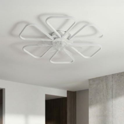 Brilagi - LED Ρυθμιζόμενος ανεμιστήρας οροφής LED/38W/230V pr. 76 cm λευκός + τηλεχειριστήριο