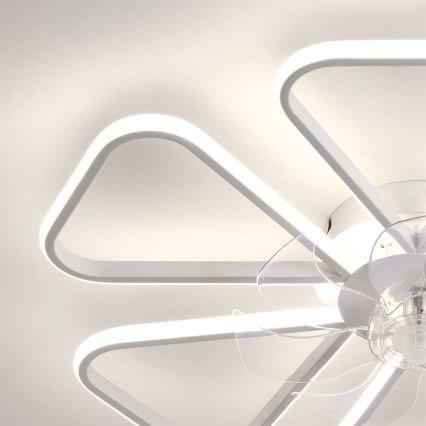 Brilagi - LED Ρυθμιζόμενος ανεμιστήρας οροφής LED/38W/230V pr. 76 cm λευκός + τηλεχειριστήριο