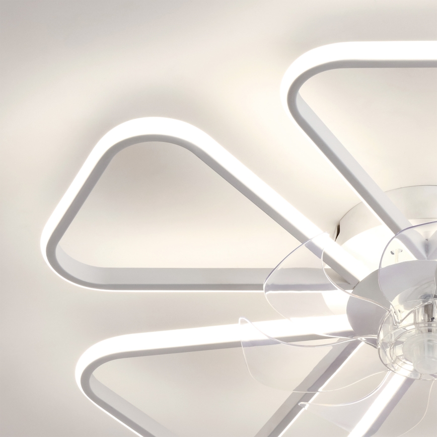 Brilagi - LED Ρυθμιζόμενος ανεμιστήρας οροφής LED/38W/230V pr. 76 cm λευκός + τηλεχειριστήριο