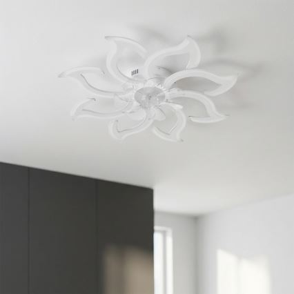 Brilagi - Ρυθμιζόμενος οροφής ανεμιστήρας LED/44W/230V 3000-6500K Ø 90 cm λευκός + τηλεχειριστήριο