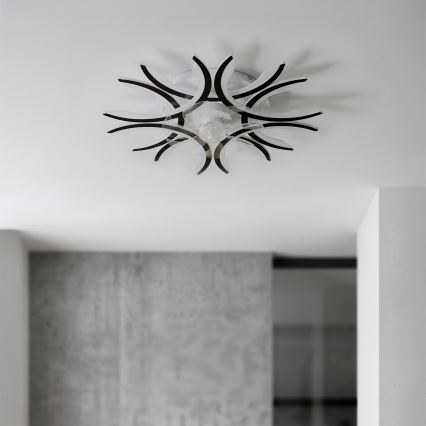 Brilagi - Ρυθμιζόμενος σε ένταση LED ανεμιστήρας οροφής LED/70W/230V Ø 76 cm μαύρος + τηλεχειριστήριο