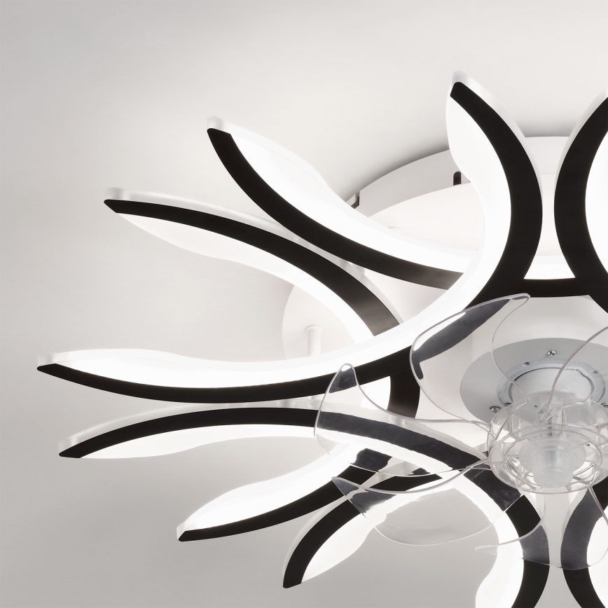 Brilagi - Ρυθμιζόμενος σε ένταση LED ανεμιστήρας οροφής LED/70W/230V Ø 76 cm μαύρος + τηλεχειριστήριο