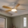 Brilagi - Ρυθμιζόμενος ανεμιστήρας οροφής με LED/34W/230V 132 cm λευκό/καφέ + τηλεχειριστήριο