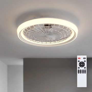 Brilagi - Ρυθμιζόμενος ανεμιστήρας οροφής με LED/40W/230V 3000-6500K Ø 48 cm λευκός + τηλεχειριστήριο