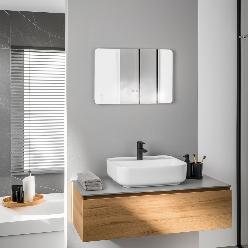 Brilagi - Θερμαινόμενος (αντιθαμβωτικός) LED καθρέφτης μπάνιου DIANA LED 13W/230V 40x60 cm IP44 CRI 90, ρυθμιζόμενης φωτεινότητας + CCT