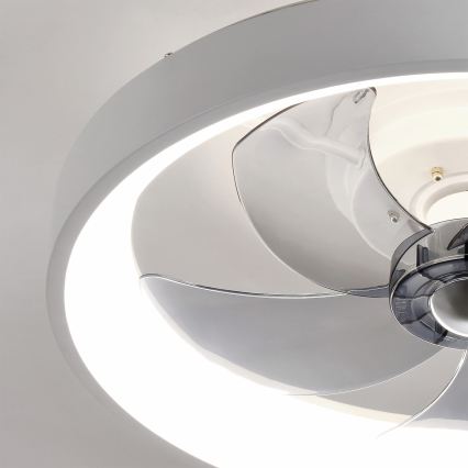 Brilagi - Ανεμιστήρας οροφής LED με ρυθμιζόμενο φωτισμό, 34W/230V, διάμετρος 50 cm, λευκός + τηλεχειριστήριο