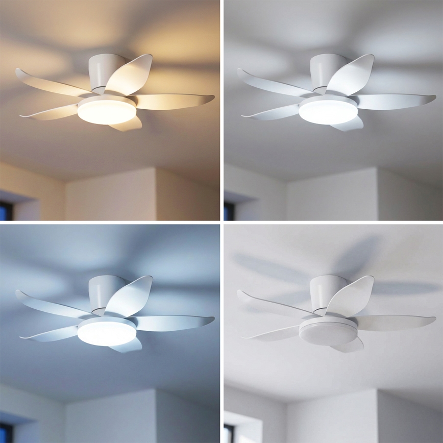Brilagi - Ρυθμιζόμενος ανεμιστήρας οροφής LED/32W/230V 3000-6500K Ø 95 cm λευκός + τηλεχειριστήριο