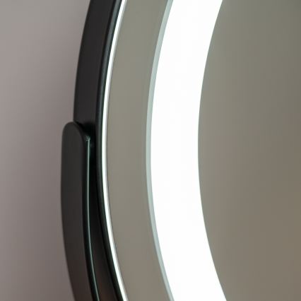 BRILAGI - Ρυθμιζόμενος καθρέφτης για μακιγιάζ CALIFORNIA LED/14W/230V 3000/4000/6500K 44x40 cm μαύρος
