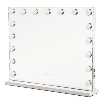 Brilagi - Ρυθμιζόμενος LED καθρέφτης για μακιγιάζ HOLLYWOOD LED/15W/230V 3000/4000/6500K 60x50 cm λευκός