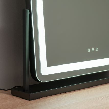 BRILAGI - Ρυθμιζόμενος LED καθρέφτης για μακιγιάζ CALIFORNIA LED/25W/230V 3000/4000/6500K 55x44 cm μαύρος