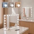 BRILAGI - Ρυθμιζόμενος LED καθρέφτης μακιγιάζ HOLLYWOOD LED/15W/230V CCT + 2x USB 60x50 cm λευκός
