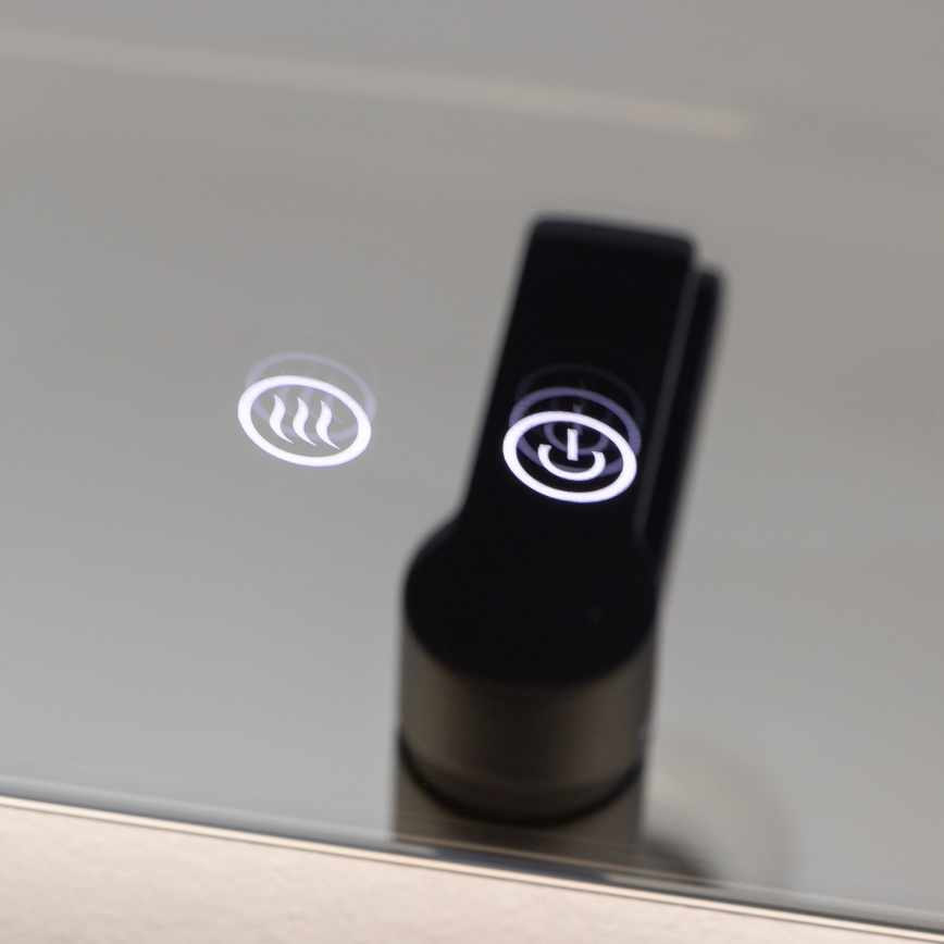 Brilagi - LED θερμαινόμενος καθρέφτης μπάνιου DIANA LED/17W/230V 60x60 cm IP44 CRI 90 ρυθμιζόμενος + CCT