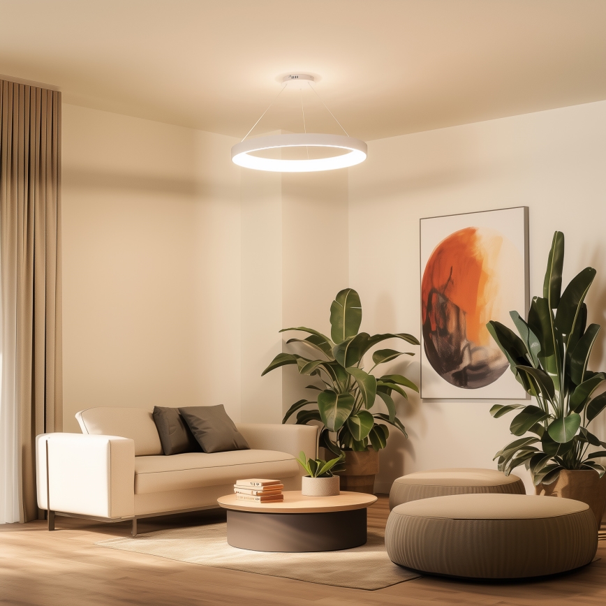 Brilagi - Ρυθμιζόμενο κρεμαστό φωτιστικό LED σε καλώδιο FALCON II LED/108W/230V 3000-6500K διάμ. 80 cm λευκό + τηλεχειριστήριο