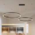 Brilagi - Ρυθμιζόμενος LED πολυέλαιος σε καλώδιο PORTOFINO LED/98W/230V 3000-6000K μαύρος + τηλεχειριστήριο