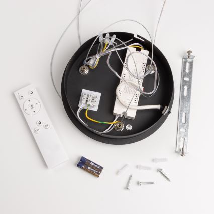 Brilagi - Ρυθμιζόμενο LED κρεμαστό φωτιστικό σε καλώδιο FALCON LED/80W/230V 3000–6500K διάμ. 60 cm μαύρο + τηλεχειριστήριο