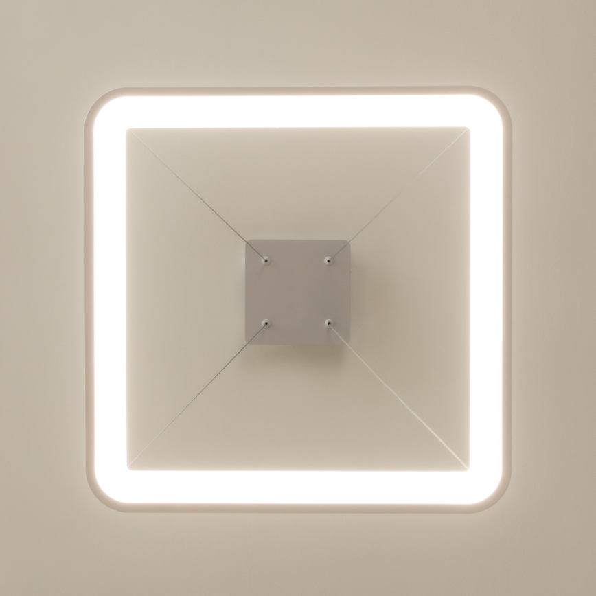 Brilagi - Ρυθμιζόμενο LED κρεμαστό φωτιστικό σε καλώδιο FALCON SLIM LED/50W/230V 3000-6500K 50x50 cm λευκό + τηλεχειριστήριο