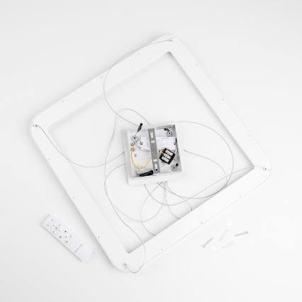 Brilagi - Ρυθμιζόμενο LED κρεμαστό φωτιστικό σε καλώδιο FALCON SLIM LED/50W/230V 3000-6500K 50x50 cm λευκό + τηλεχειριστήριο