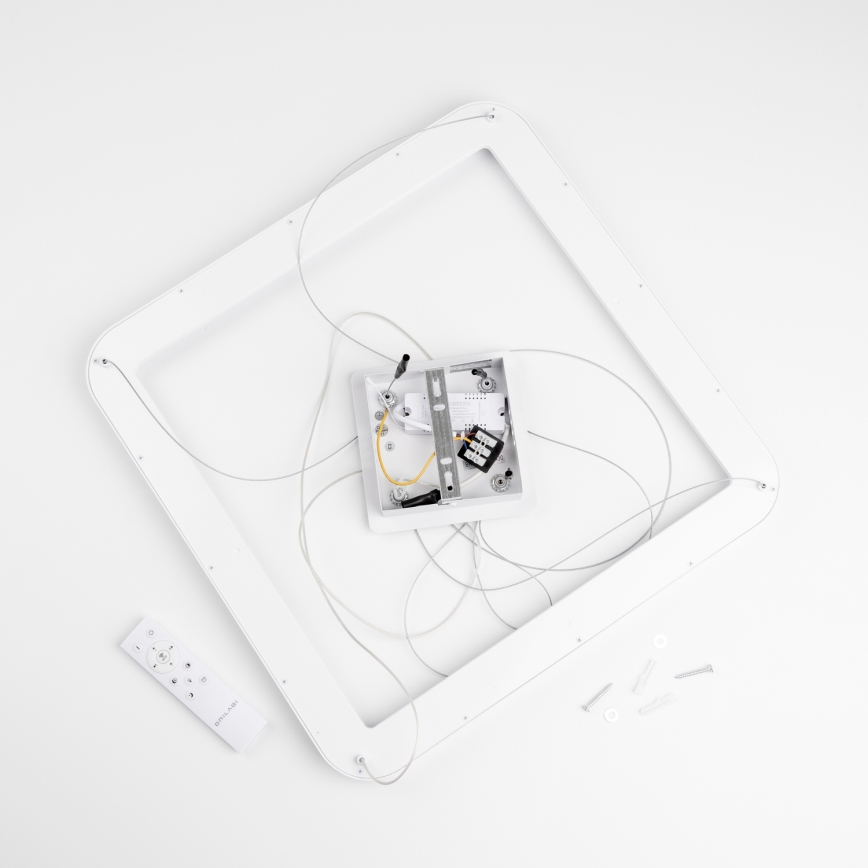 Brilagi - Ρυθμιζόμενο LED κρεμαστό φωτιστικό σε καλώδιο FALCON SLIM LED/50W/230V 3000-6500K 50x50 cm λευκό + τηλεχειριστήριο