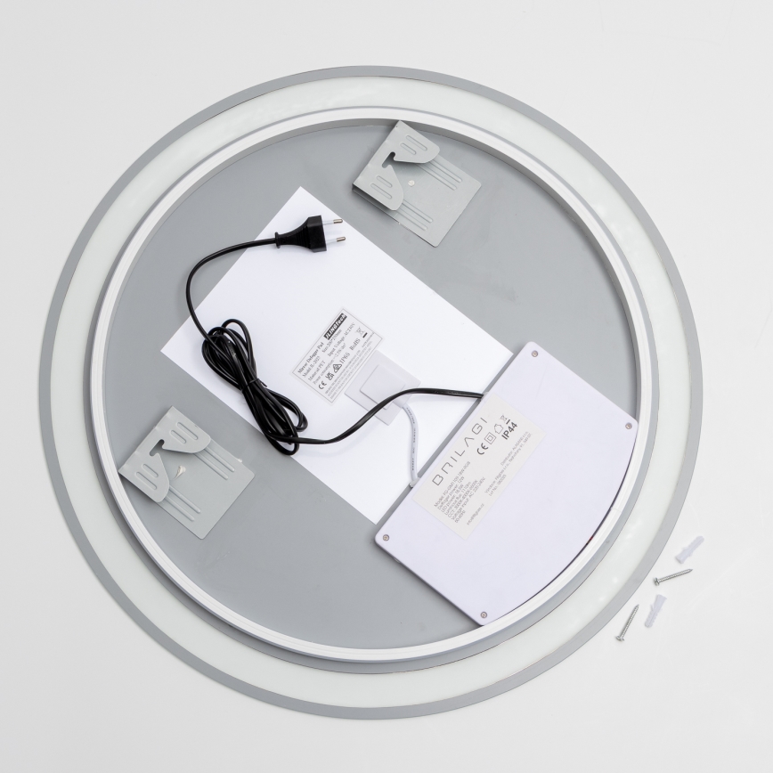 Brilagi - LED RGBW Θερμαινόμενος καθρέφτης μπάνιου AVA PRO LED/18W/230V διάμ. 60 εκ. IP44 CRI 90 με ρύθμιση φωτεινότητας + CCT