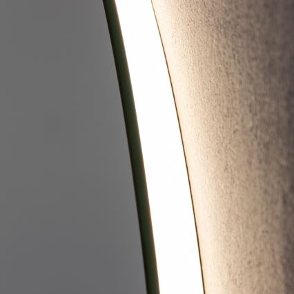 Brilagi - LED θερμαινόμενος καθρέφτης μπάνιου DEMI ECO LED/12W/230V Ø 60 cm IP44 CRI 90, με ρυθμιζόμενη φωτεινότητα + CCT