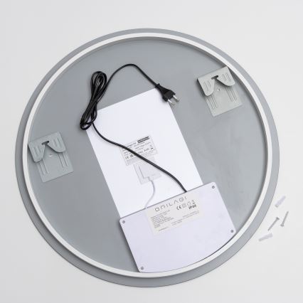 Brilagi - LED θερμαινόμενος καθρέφτης μπάνιου DEMI ECO LED/12W/230V Ø 60 cm IP44 CRI 90, με ρυθμιζόμενη φωτεινότητα + CCT