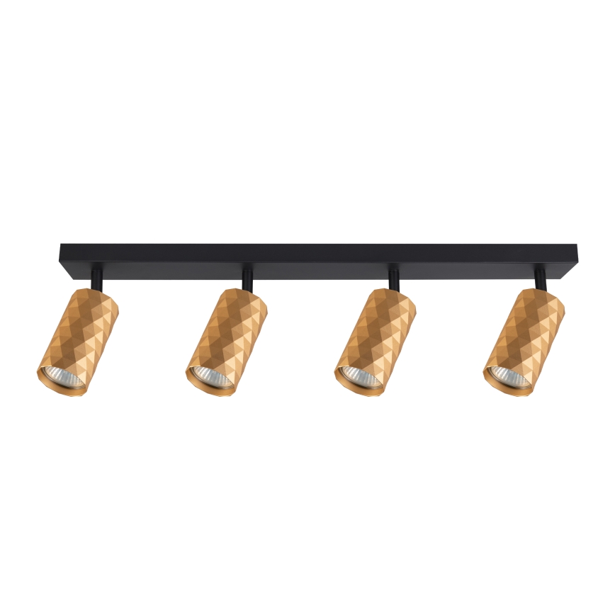 Brilagi - LED RGBW ρυθμιζόμενο σποτ SELE DIAMANT 4xGU10/4,8W/230V 3000K χρυσό + τηλεχειριστήριο