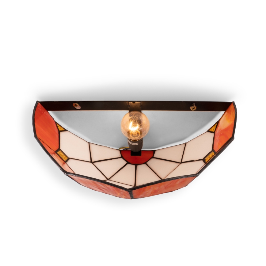 Brilagi - Tiffany φωτιστικό τοίχου με βιτρώ SIENNA 1xE14/40W/230V