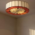 BRILAGI - Tiffany φωτιστικό οροφής με βιτρώ SIENNA 2xE27/60W/230V διάμ. 40 εκ.