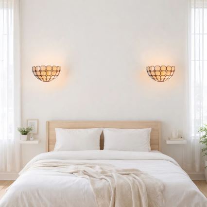 Brilagi - Tiffany επιτοίχιο φωτιστικό βιτρώ DORAN 1xE14/40W/230V