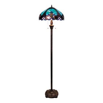 BRILAGI - Tiffany επιδαπέδιο φωτιστικό βιτρό CORAL 2xE27/60W/230V