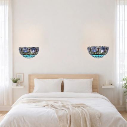 Brilagi - Tiffany βιτρώ φωτιστικό τοίχου LORAS 1xE14/40W/230V