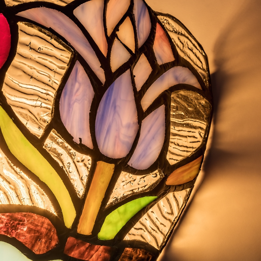 Brilagi - Tiffany βιτρώ φωτιστικό τοίχου LORAS 1xE14/40W/230V