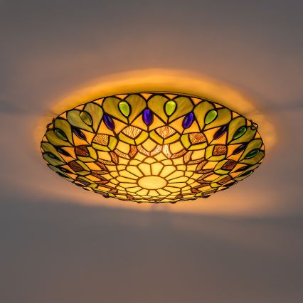 BRILAGI - Tiffany βιτρώ φωτιστικό οροφής MARGARET 2xE27/60W/230V Ø 40 cm