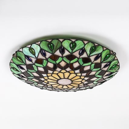 BRILAGI - Tiffany βιτρώ φωτιστικό οροφής MARGARET 2xE27/60W/230V Ø 40 cm