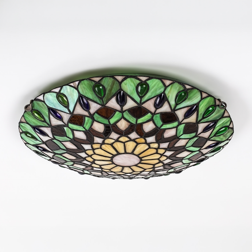 BRILAGI - Tiffany βιτρώ φωτιστικό οροφής MARGARET 2xE27/60W/230V Ø 40 cm