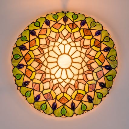 BRILAGI - Tiffany βιτρώ φωτιστικό οροφής MARGARET 2xE27/60W/230V Ø 40 cm