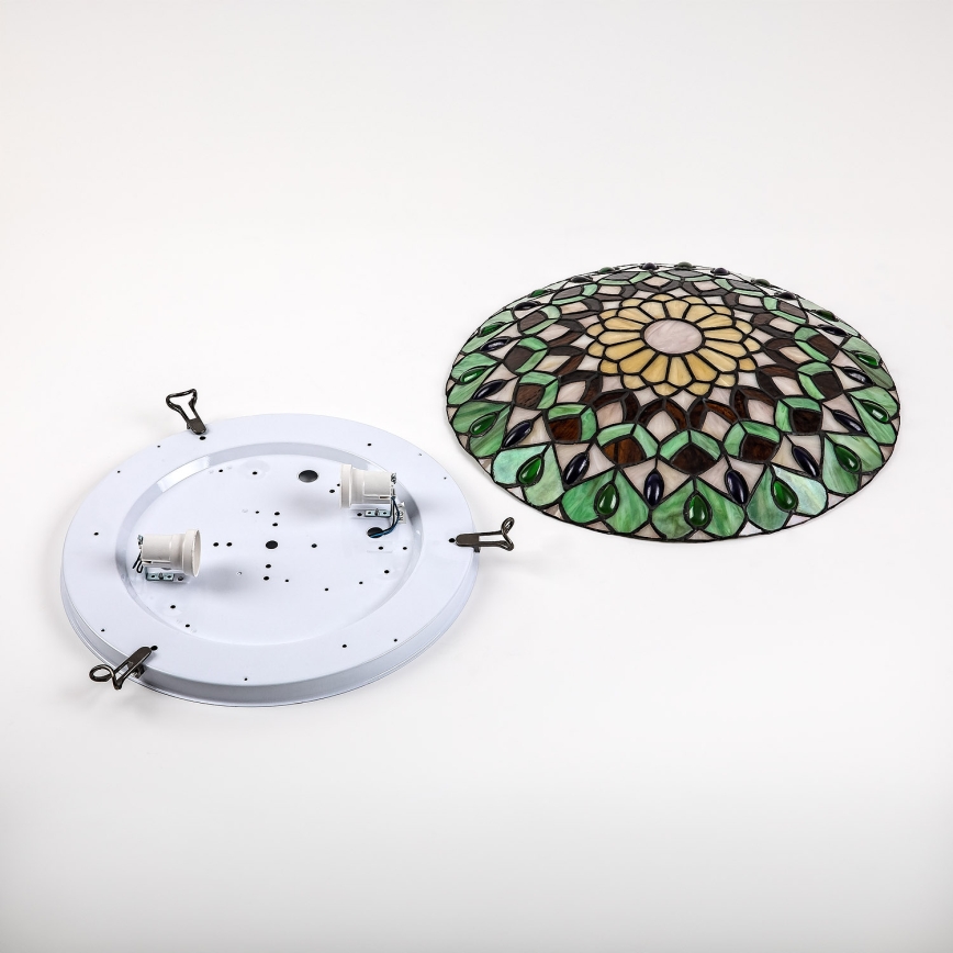 BRILAGI - Tiffany βιτρώ φωτιστικό οροφής MARGARET 2xE27/60W/230V Ø 40 cm