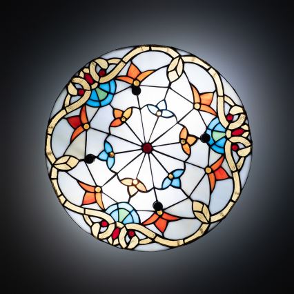 Brilagi - Tiffany βιτρώ φωτιστικό οροφής MIRABELLA 3xE27/60W/230V διάμ. 40 εκ.
