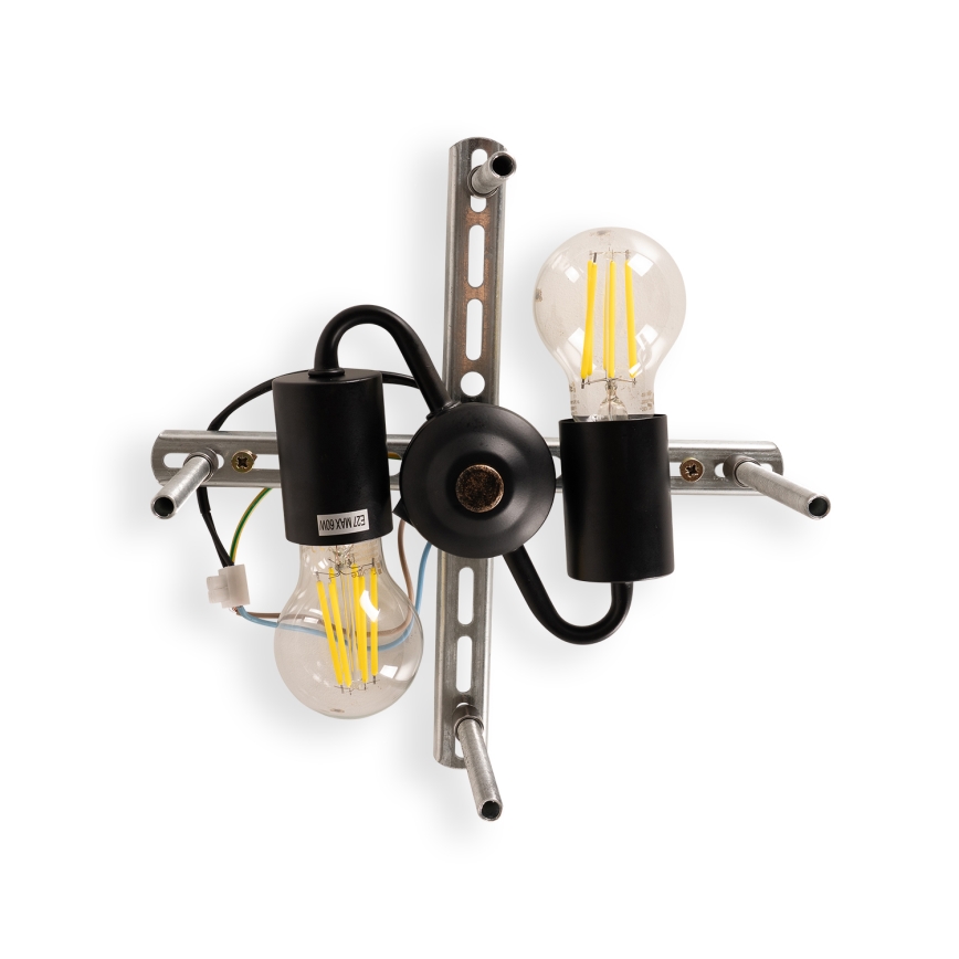 Brilagi - Tiffany βιτρώ φωτιστικό οροφής, εκρού, 3xE27/60W/230V, Ø 40 cm