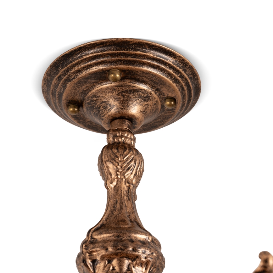 Brilagi - Tiffany βιτρώ επικολλητό φωτιστικό οροφής SIENNA 6xE27/60W/230V διάμ. 60 εκ.