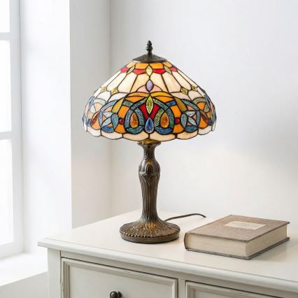 Brilagi - Tiffany βιτρώ επιτραπέζιο φωτιστικό LUISA 1xE27/40W/230V